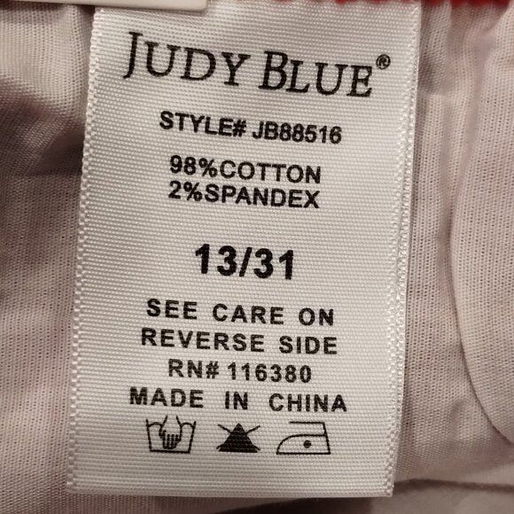 Judy Blue High Waist Ankle Straight Orange Corduroy Pants Size 13/31 . - Picture 7 of 11